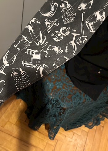 Şef Düğmeli Siyah Gotik  Gömlek - Görsel 3