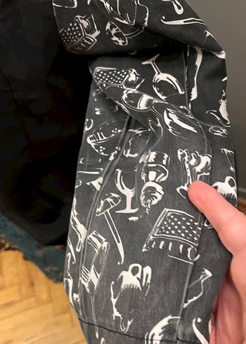 Şef Düğmeli Siyah Gotik  Gömlek - Görsel 9