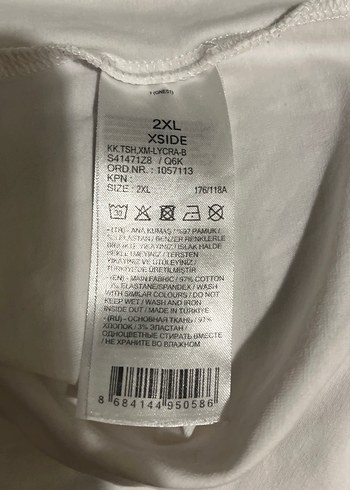 Beyaz Erkek Salaş Tişört - Görsel 5