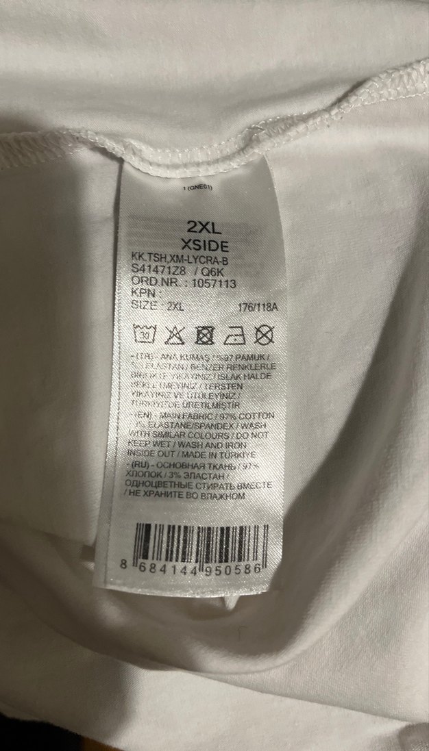 Beyaz Erkek Salaş Tişört - Görsel 5