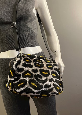 Leopar desenli  Bayan Çanta - Görsel 11