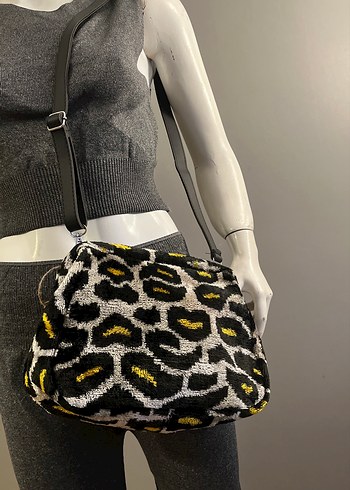 Leopar desenli  Bayan Çanta - Görsel 12