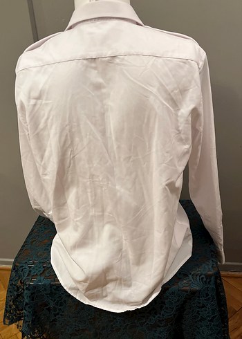 Erkek Beyaz Pamuklu Uzun Kollu Gömlek - Görsel 6
