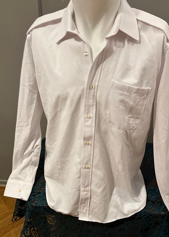 Erkek Beyaz Pamuklu Uzun Kollu Gömlek - Görsel 2
