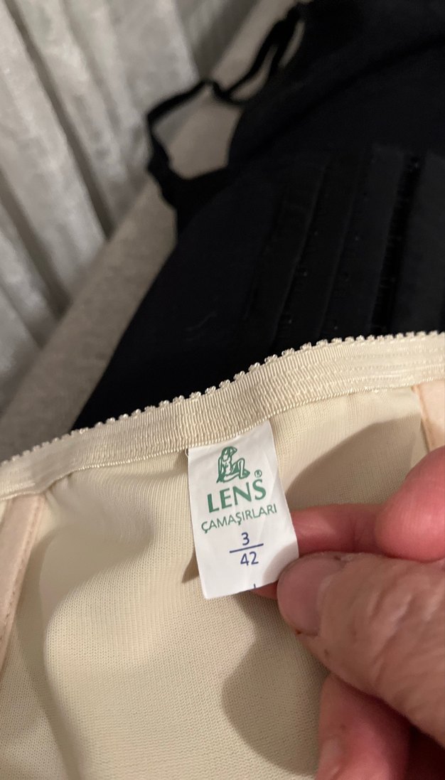 Bej Parlak Hemşire Korsesi Midi Boy - Görsel 4