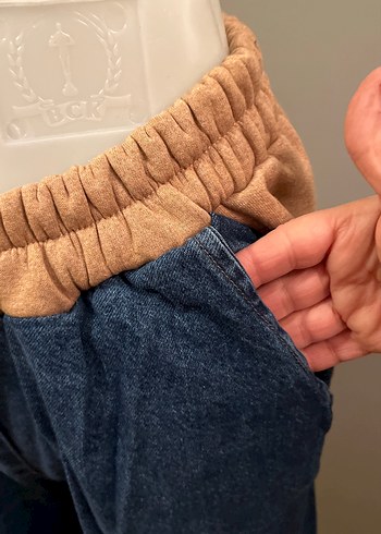 Lacivert Salaş Kadın Denim Pantolon - Görsel 3