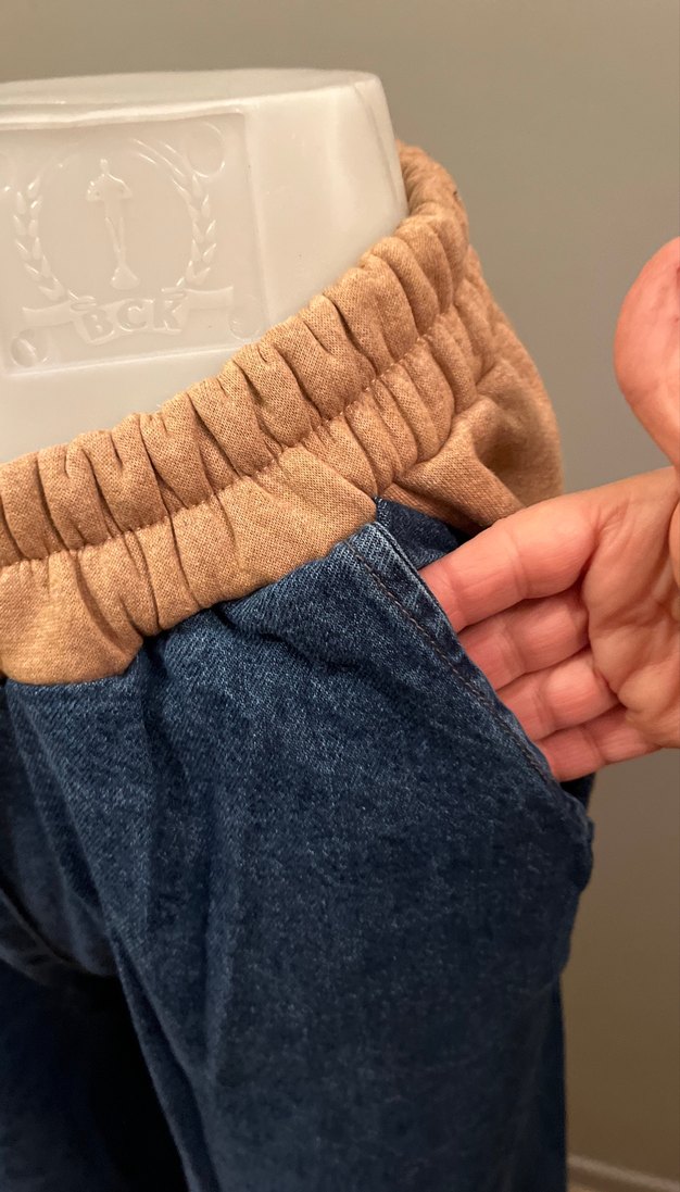 Lacivert Salaş Kadın Denim Pantolon - Görsel 3