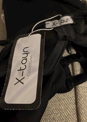 Drapeli Siyah Mini Büstiyer Kadife - Görsel 7