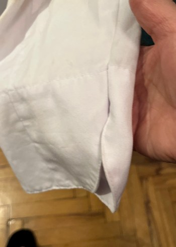 Beyaz Mutfak Önlüğü, Düğmeli ve Uzun Kollu - Görsel 5