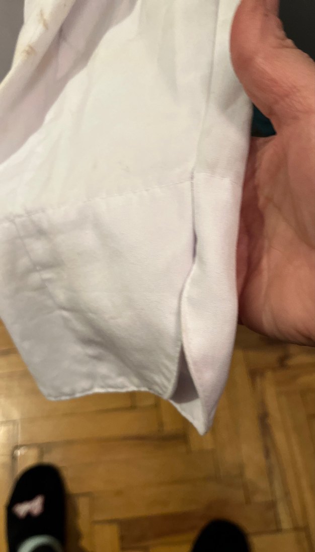 Beyaz Mutfak Önlüğü, Düğmeli ve Uzun Kollu - Görsel 5