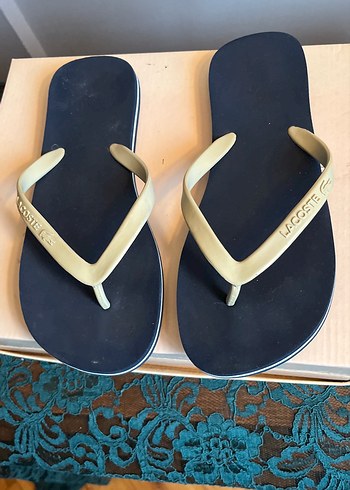 Lacoste Bayan Lacivert Parmak Arası Terlik - Görsel 3