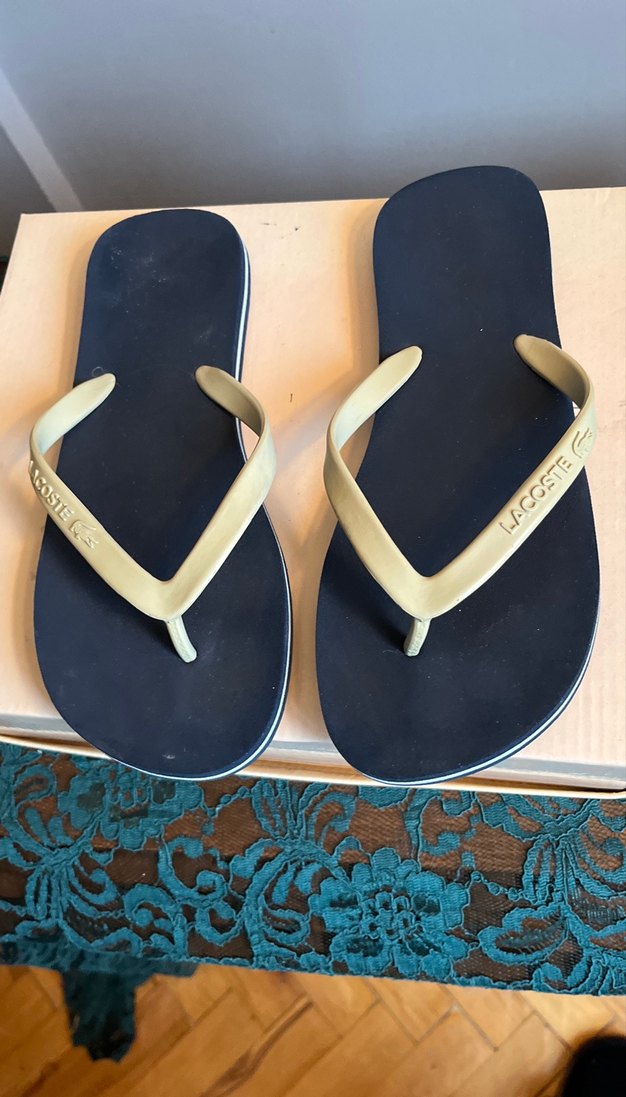 Lacoste Bayan Lacivert Parmak Arası Terlik - Görsel 3