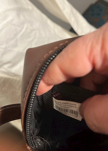 EklipsmMarkamKahverengi Erkek  bakım El Çantası - Görsel 7