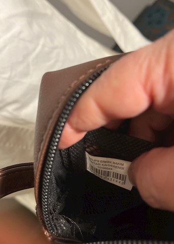 EklipsmMarkamKahverengi Erkek  bakım El Çantası - Görsel 6