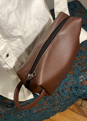 EklipsmMarkamKahverengi Erkek  bakım El Çantası - Görsel 2