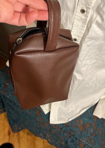 EklipsmMarkamKahverengi Erkek  bakım El Çantası - Görsel 10