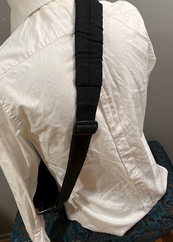 Kemerli Siyah Erkek Omuz Çantası - Görsel 6