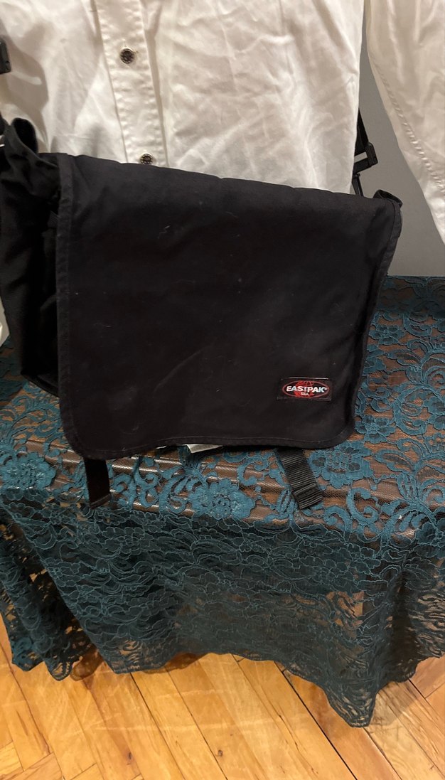 Kemerli Siyah Erkek Omuz Çantası - Görsel 2