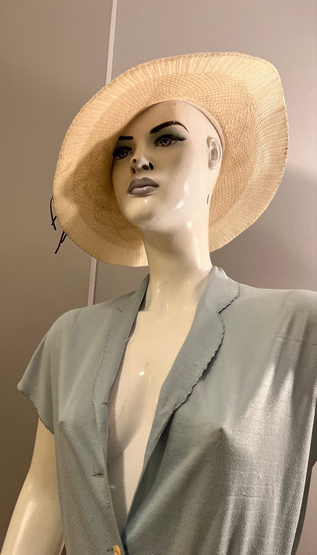 1980 lerden Pliseli  Uçuk Mavi  Midi Elbise - Görsel 5