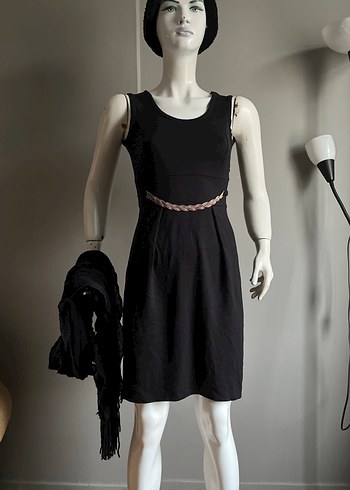 Adil Işık / Kemer Detaylı Siyah Mini Elbise - Görsel 2