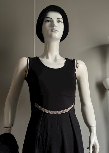 Adil Işık / Kemer Detaylı Siyah Mini Elbise - Görsel 3