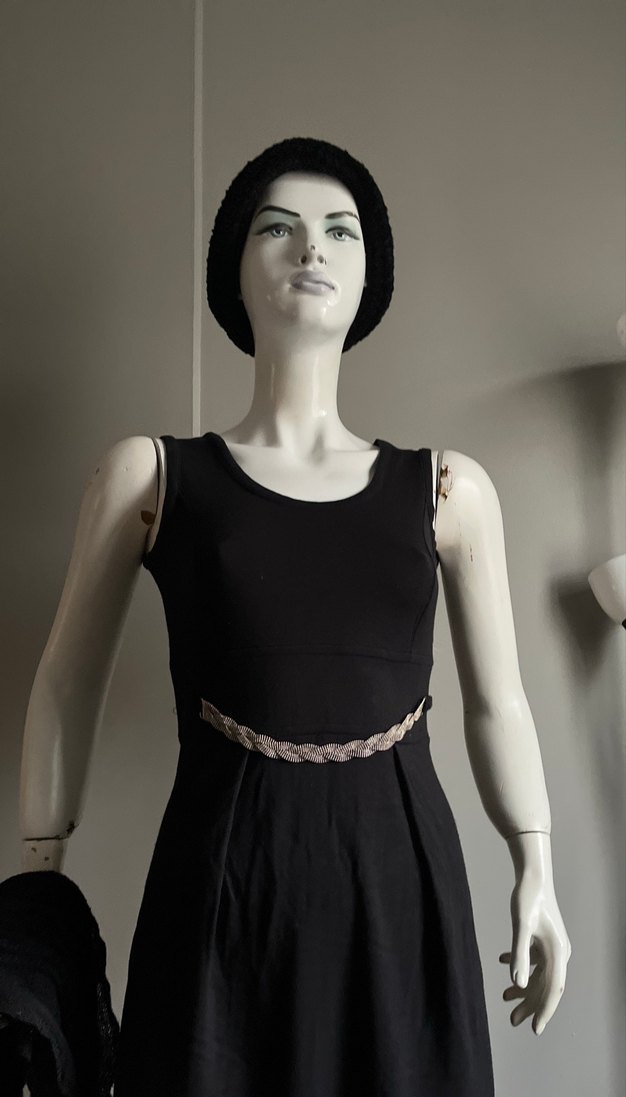 Adil Işık / Kemer Detaylı Siyah Mini Elbise - Görsel 3