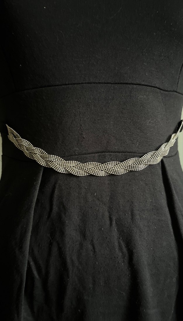 Adil Işık / Kemer Detaylı Siyah Mini Elbise - Görsel 4