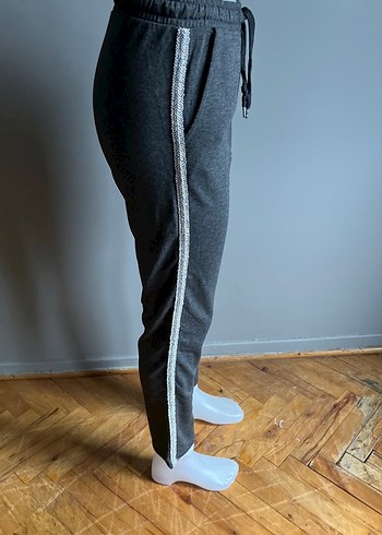 Gri eşofman altı yanı sutaşılı - Görsel 7