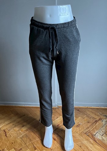 Gri eşofman altı yanı sutaşılı - Görsel 4