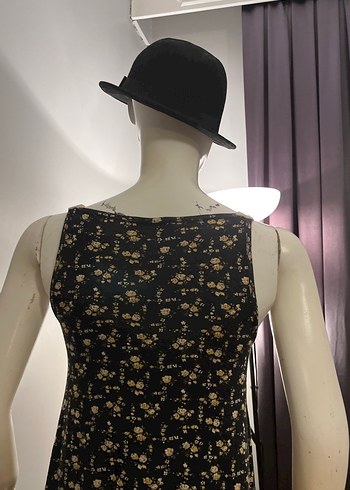 Dantel Detaylı Siyah Bohem Mini Elbise - Görsel 15