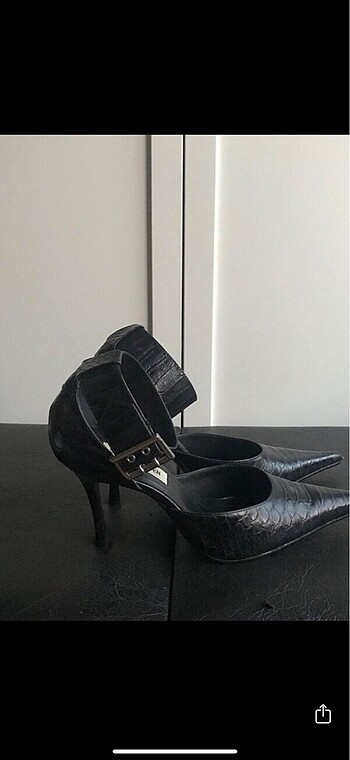 38 Beden siyah Renk Steve Madden Tokalı Sivri Burun Ayakkabı