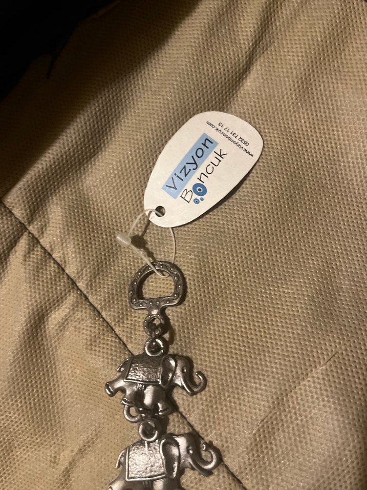 Bohem Fil Figürlü Zincir Detaylı nazarlık - Görsel 3