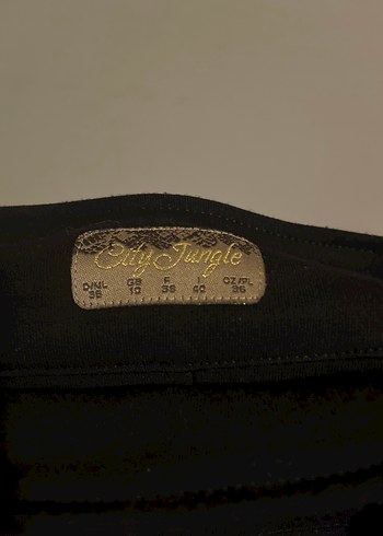 Drapeli Siyah Midi Etek - Görsel 3