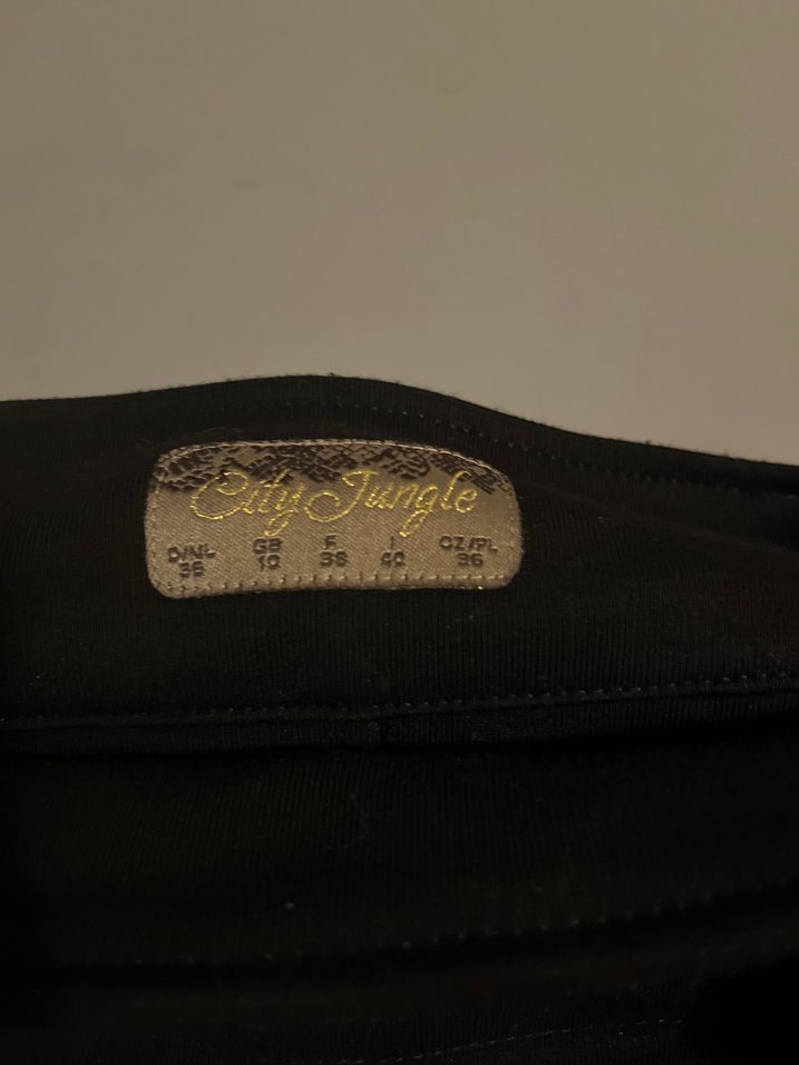 Drapeli Siyah Midi Etek - Görsel 4