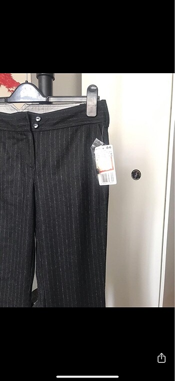 34 Beden Antrasit Mango Suit Yün Pantolon