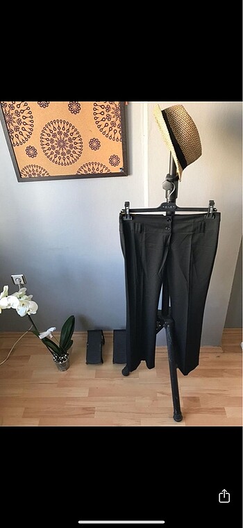 Koton Koton Uzun Siyah Kadın Pantolon