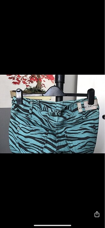 36 Beden Turkuaz Zebra River Island Skinny Jeans