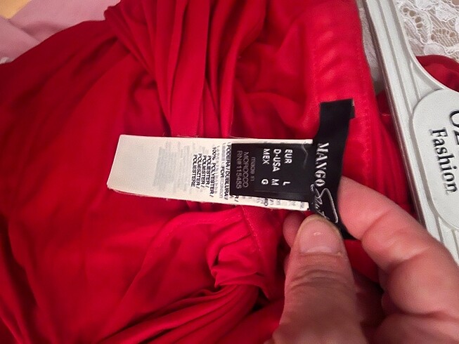 Mango / Kırmızı Jarse ligralı şık Abiye - Görsel 7