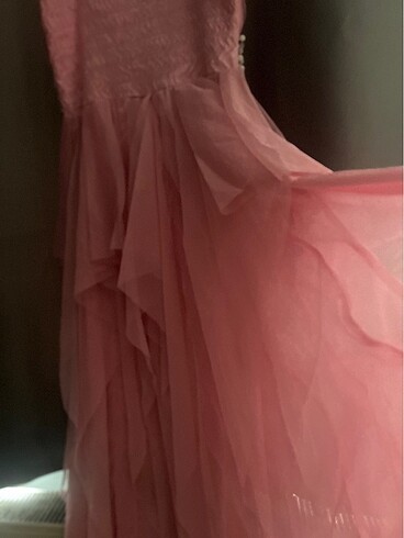 Pembe kısa Abiye - Görsel 4