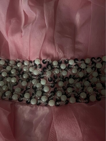 Pembe kısa Abiye - Görsel 7