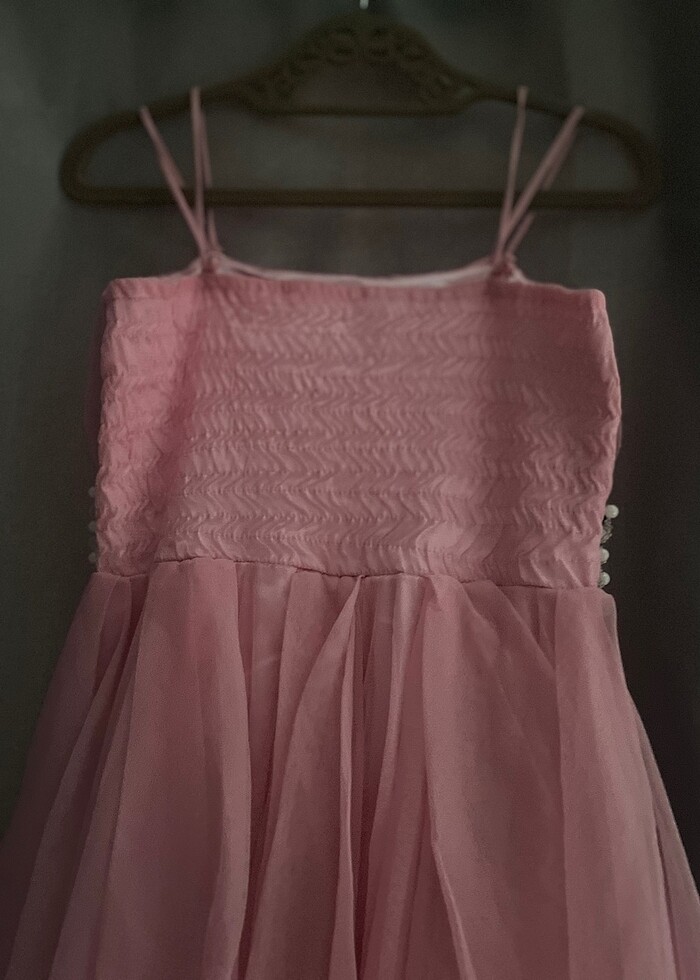 Pembe kısa Abiye - Görsel 3