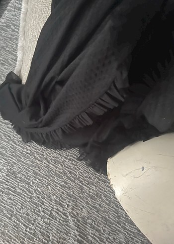Diğer Uzun Kollu Siyah Gotik Elbise
