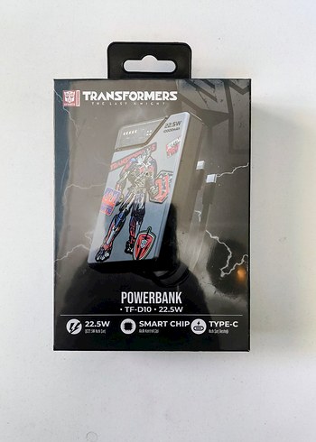 orjinal lisanslı Hasbro Transformers Powerbank 22.5W, Type-C