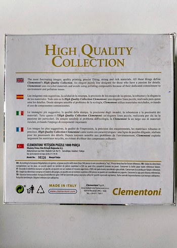  Clementoni 1000 Parça Pastel Renkli Puzzle