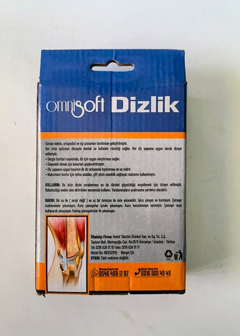 Omnisoft Mavi Biker Dizlik Velcro - Görsel 2