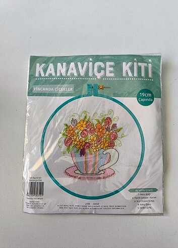 Kanaviçe Kiti 19 cm çapında