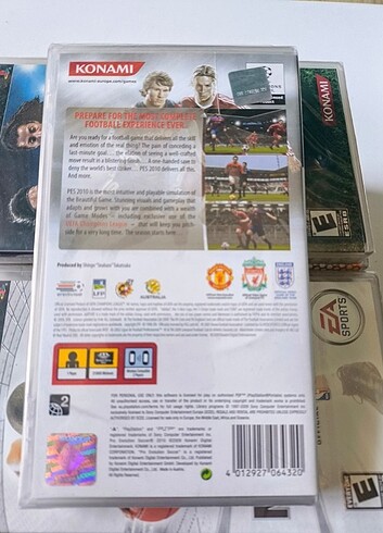 Konami Psp PES 2010 koleksiyon özelliğinde oyun