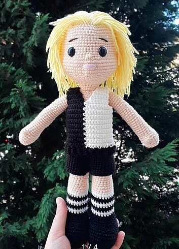 Amigurumi beşiktaşlı bebek