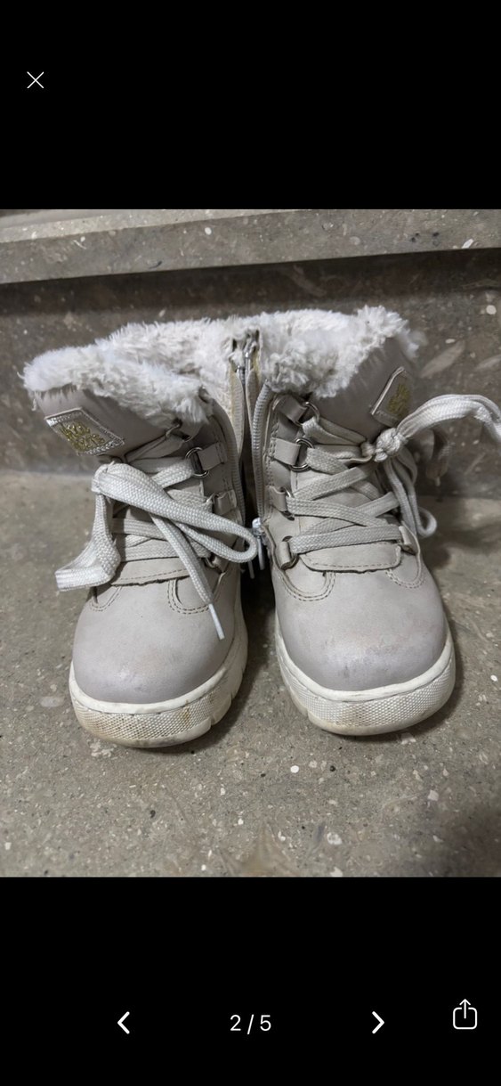 Gri Kürklü Kız Çocuk Botu - Görsel 3