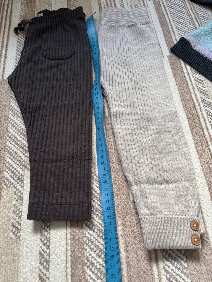 Gri Bağlamalı Desenli Uzun Kollu Örgü Bebek Kız Takımı - Görsel 4